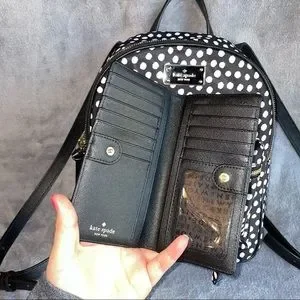 kate spade | Bags | Kate Spade Black And White Nylon Polka  display picture 2
